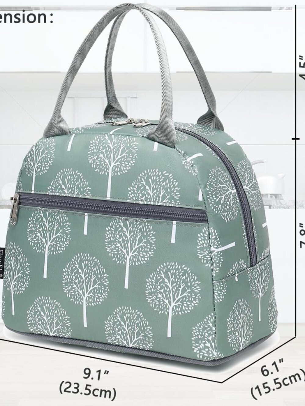 Lunch Bag For Women Insulated Lunch Box Corduroy Lunch Tote Cooler For Travel Wo View 3